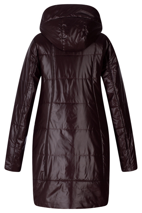 Damska pikowana kurtka odcienie ciemnego fioletu